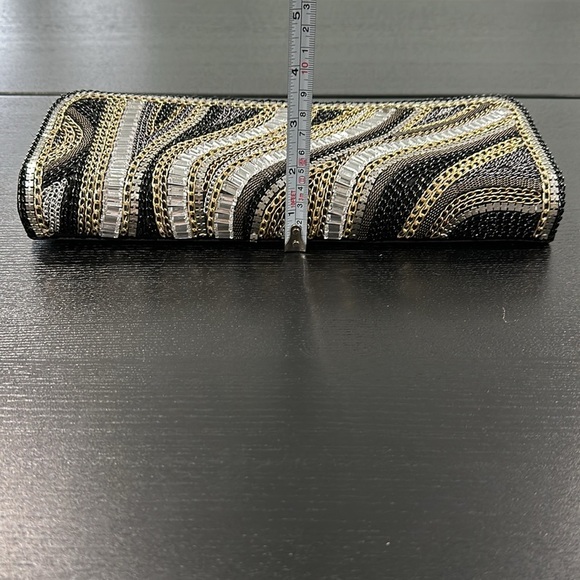 Bebe Chain Design Clutch with Strap - Picture 14 of 14